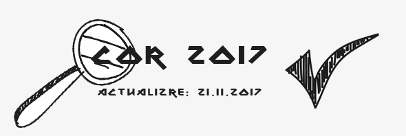 COR 2017 actualizata la 21.11.2017