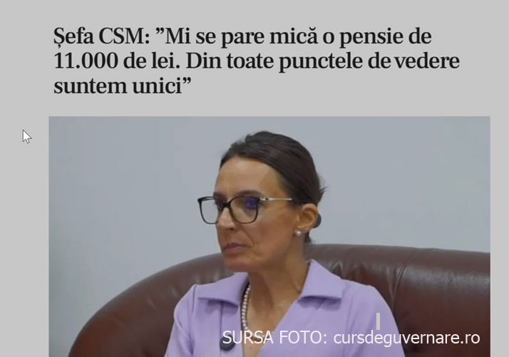 Pensiile speciale ale magistratilor